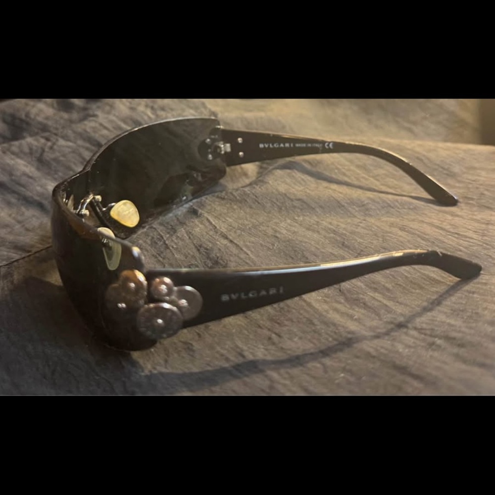 Bulgari Black Ornate Sunglasses